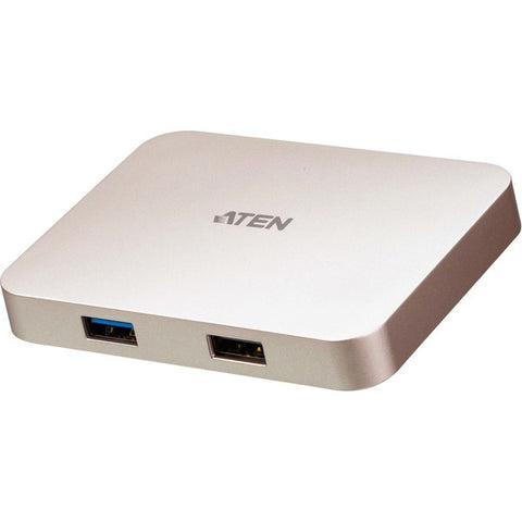Aten Technologies USB-C 4K Ultra Mini Dock with Power Pass-through